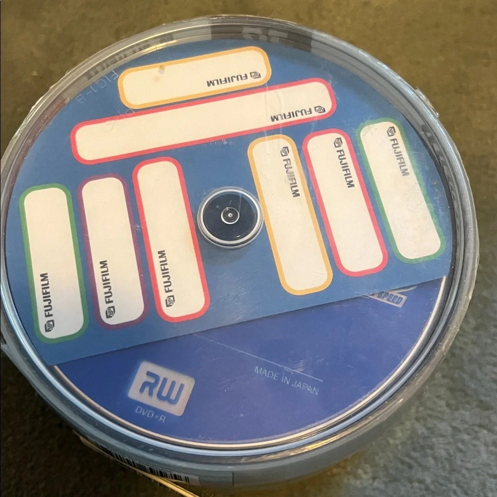 FUJIFILM DVD+R Color Discs 30 Blanks 120 Min 4.7GB up to 8x